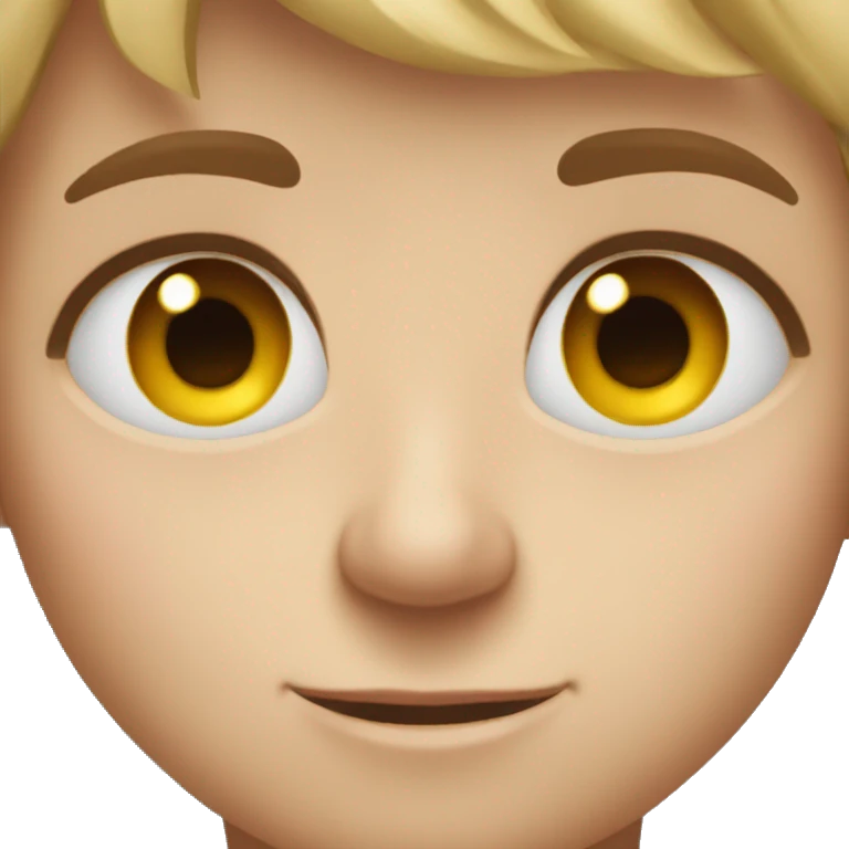 Big eyes, slightly smiling, upper sweat drop emoji