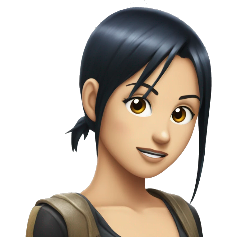 nico robin pointin on you emoji