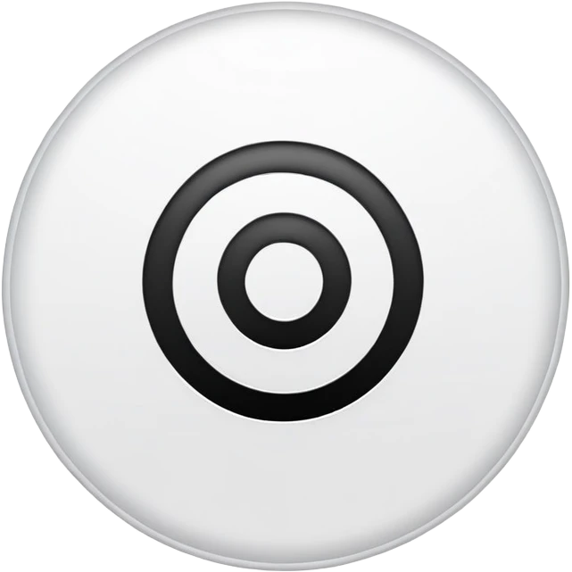 Black circle with white check  emoji