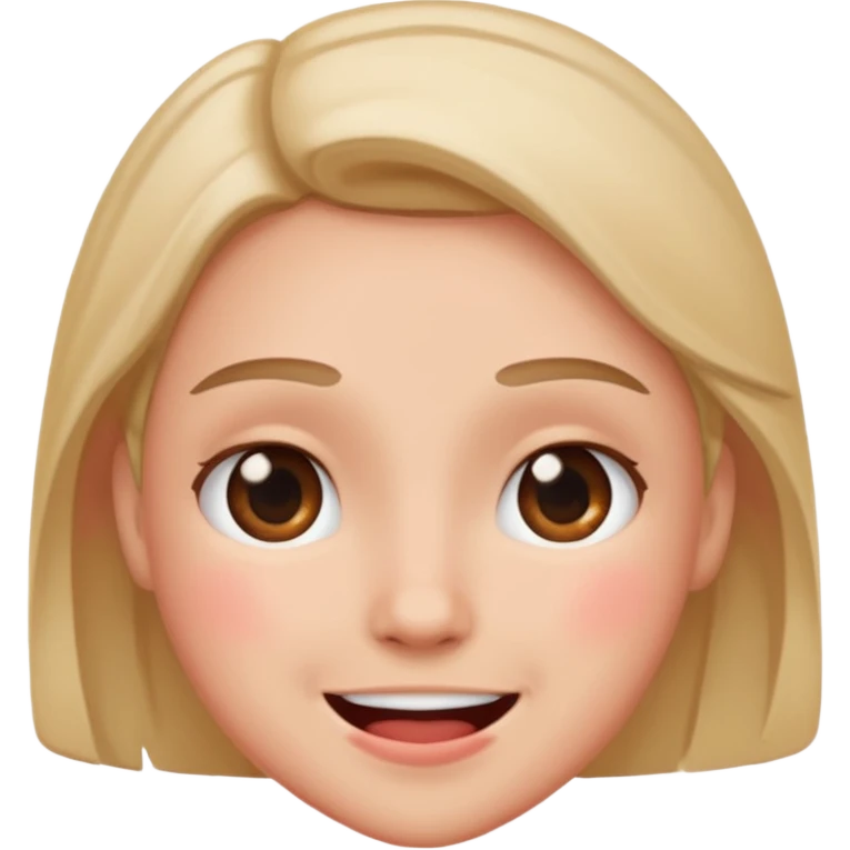 Blushing nervously and smiling  emoji