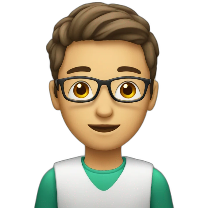 student with tea emoji