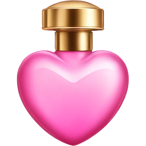 Pink heart shaped perfume  emoji