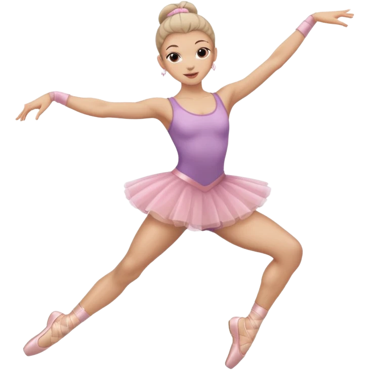 hip hop ballerina, energetic dance pose emoji