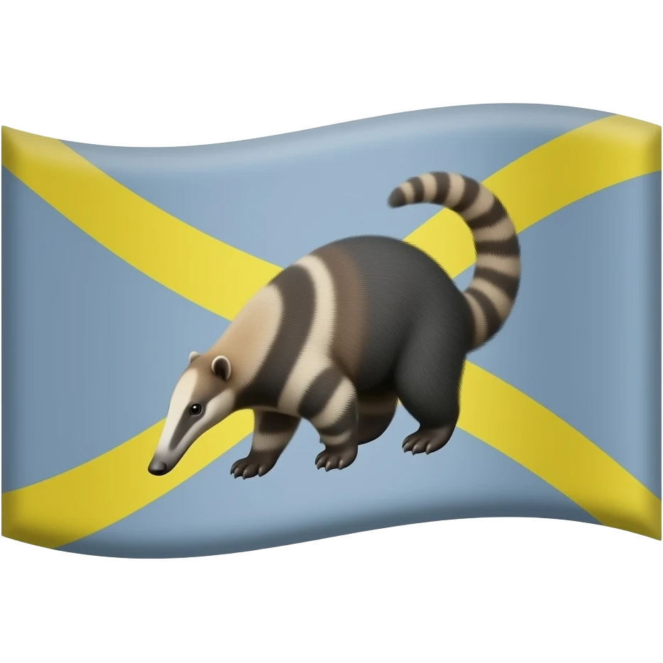 Tamandua bandeira emoji