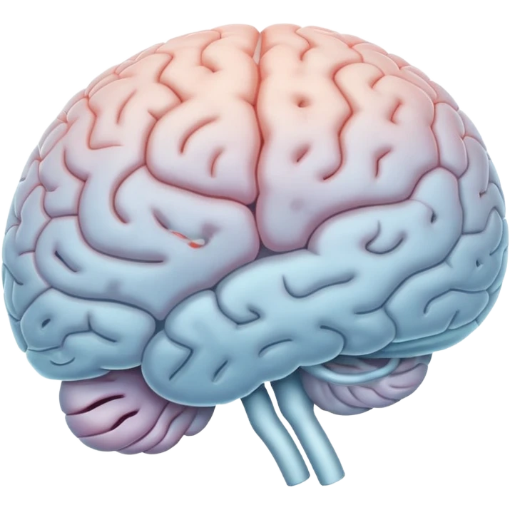 мозок в тумані Ios стиль  emoji