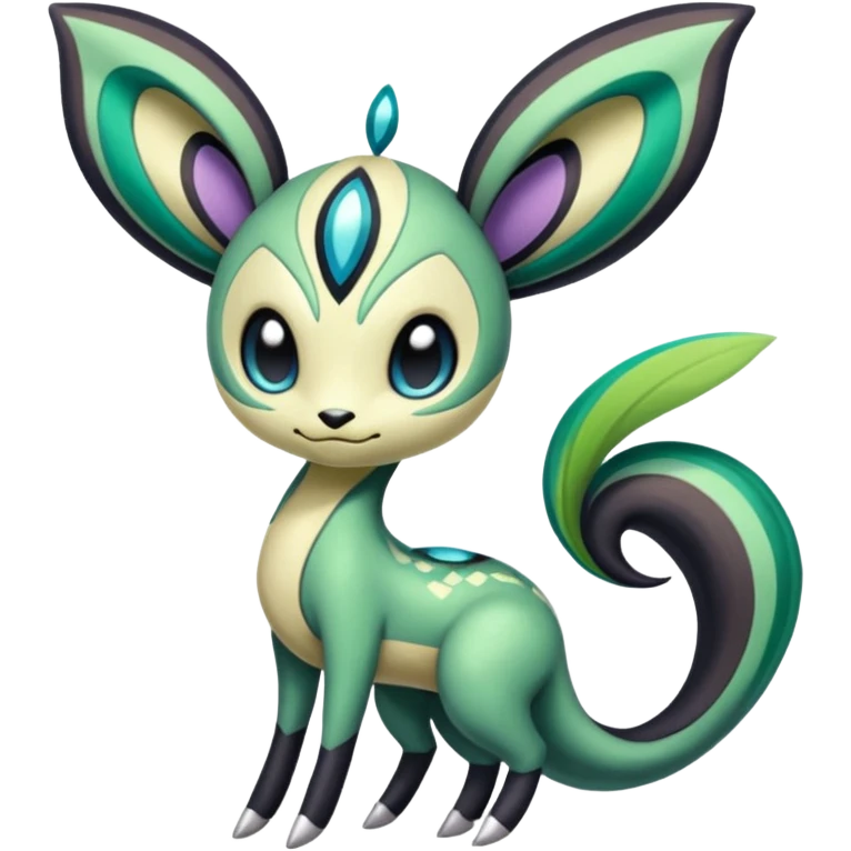 Colorful Exotic Meloetta-Virizion-Venom-Stitch-Fakémon-creature-hybrid emoji