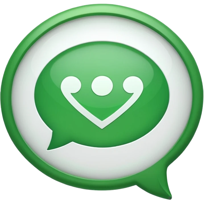 white speech bubble emoji containing green check mark emoji emoji