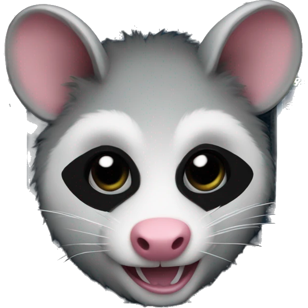 A masked possum at an ATM machine  emoji