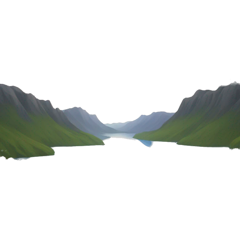 Lake the shape of a heart  emoji