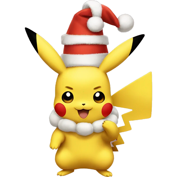 Chrismas pikachu emoji