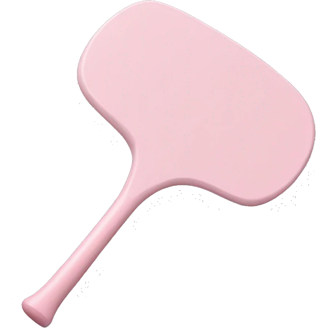 Light pink paddle upright emoji