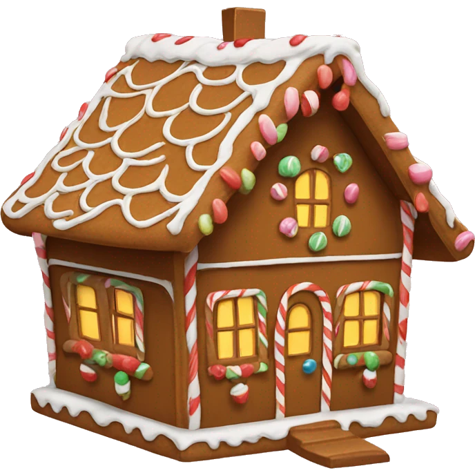 gingerbread house emoji