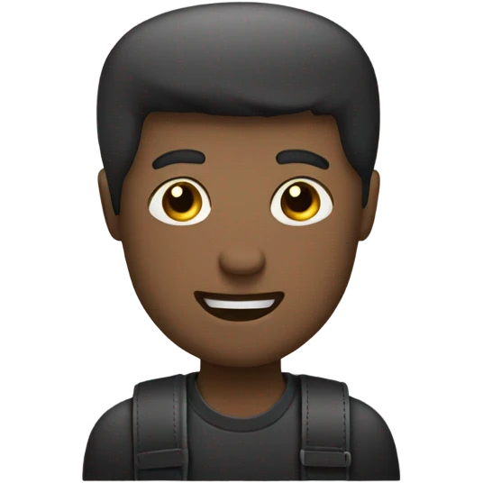 Black men’s messenger bag emoji, minimalist style, simple rectangular shape, adjustable strap, no details or logos, transparent background. emoji