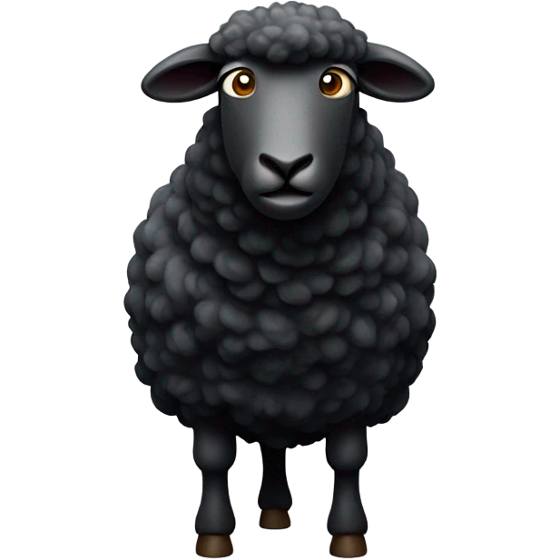 Angry Black sheep  emoji