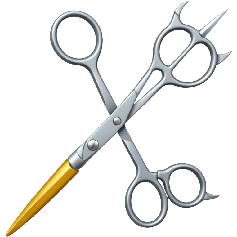Scissors cutting id emoji