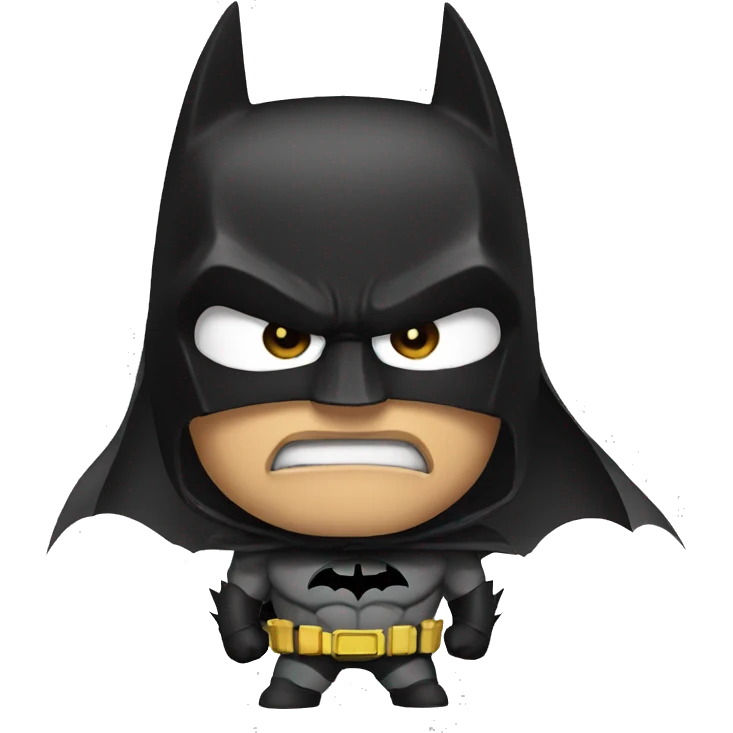  intimidating Batman emoji