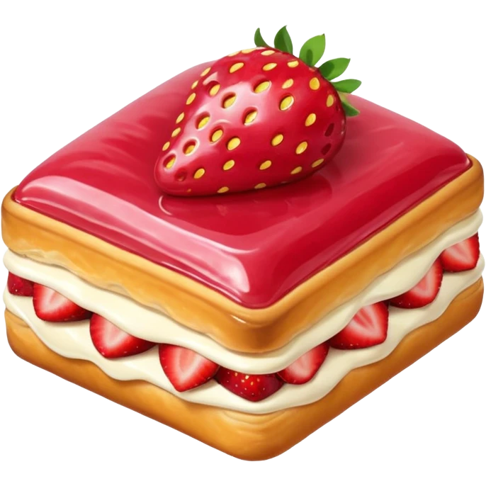 Strawberry Glaze Pastries
 emoji