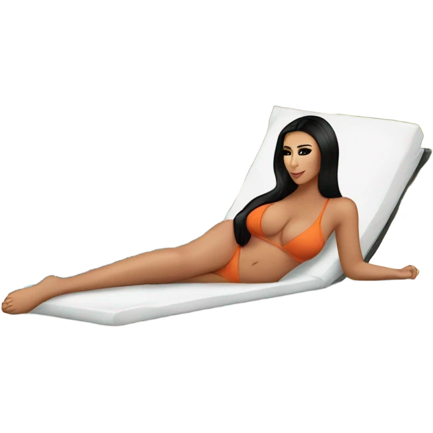 kim kardashian in pool emoji