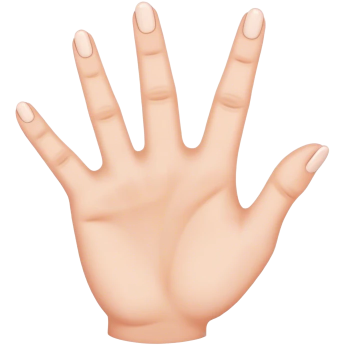 Four-fingered hand emoji