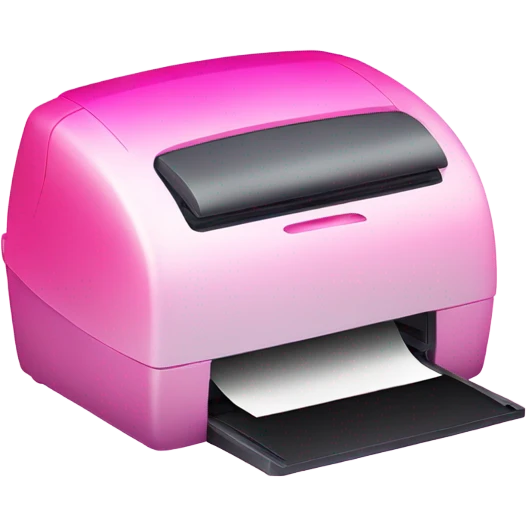 Pink ombre printer with glitter  emoji