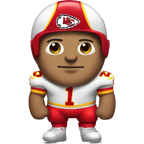 fat taboy wearing a chiefs jerseyl emoji
