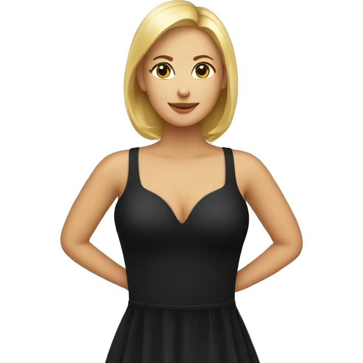 rack with black dress emoji