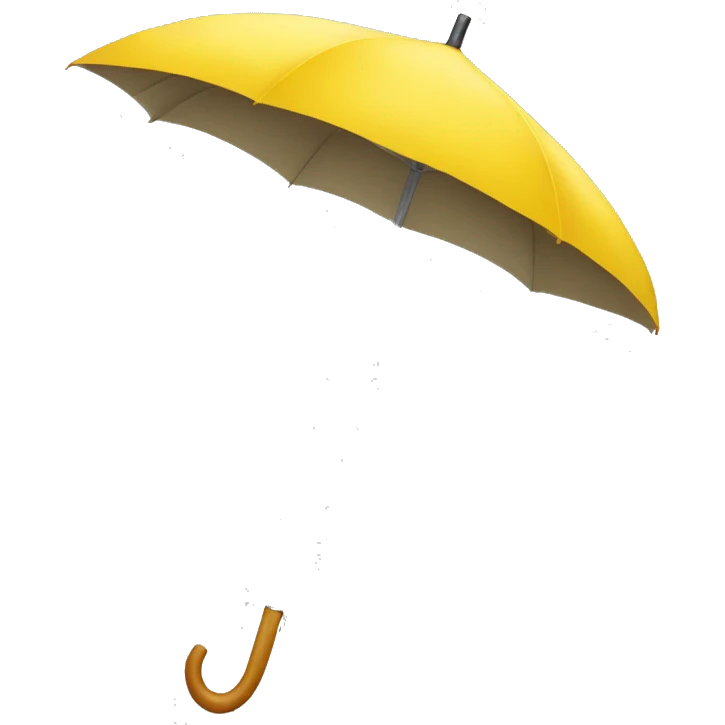 Yellow umbrella emoji