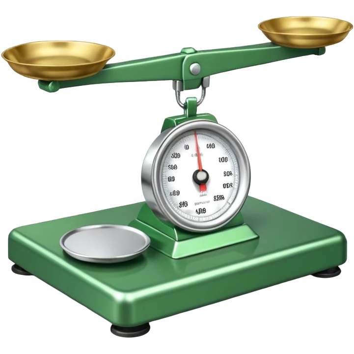 green logistics scales emoji