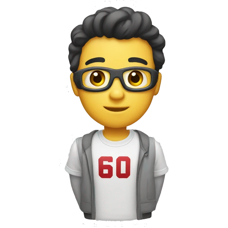 Number 60 in the font of 💯 emoji
