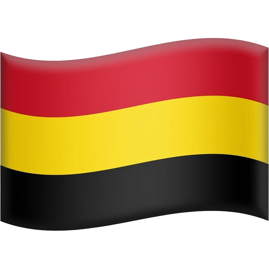 Make the flag red and yellow and black emoji