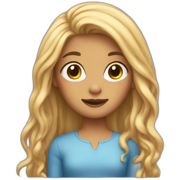 girl with so long hair emoji
