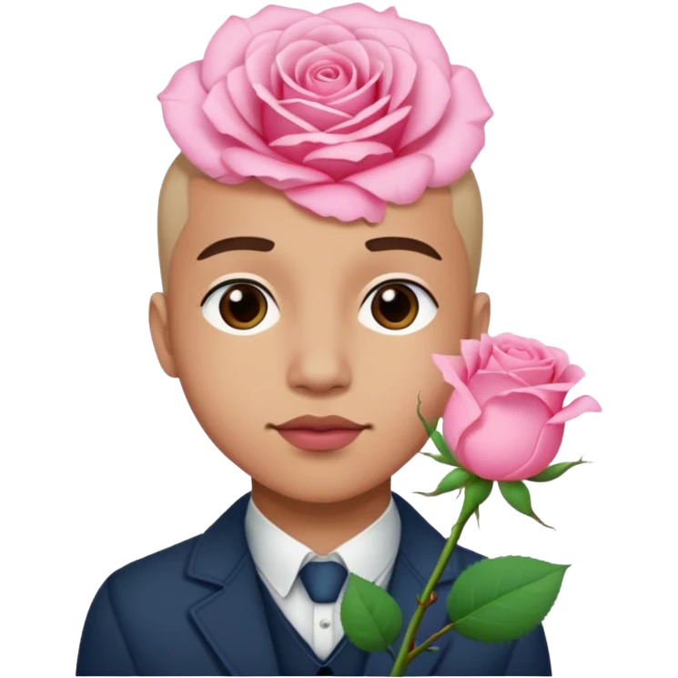 xaviersobased с розой emoji