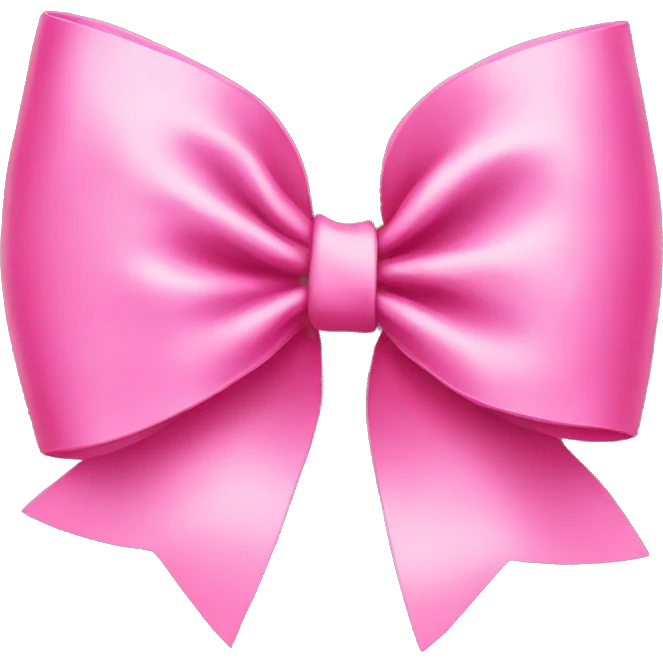 Pink bow emoji