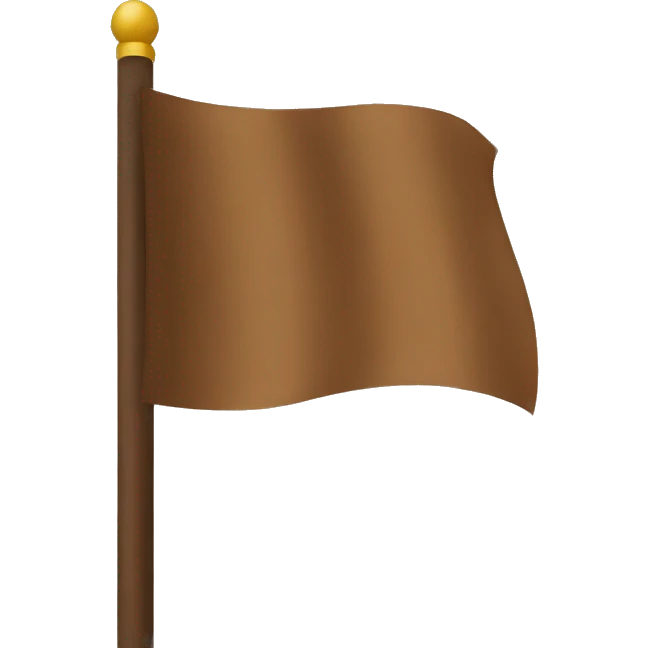 brown flag emoji