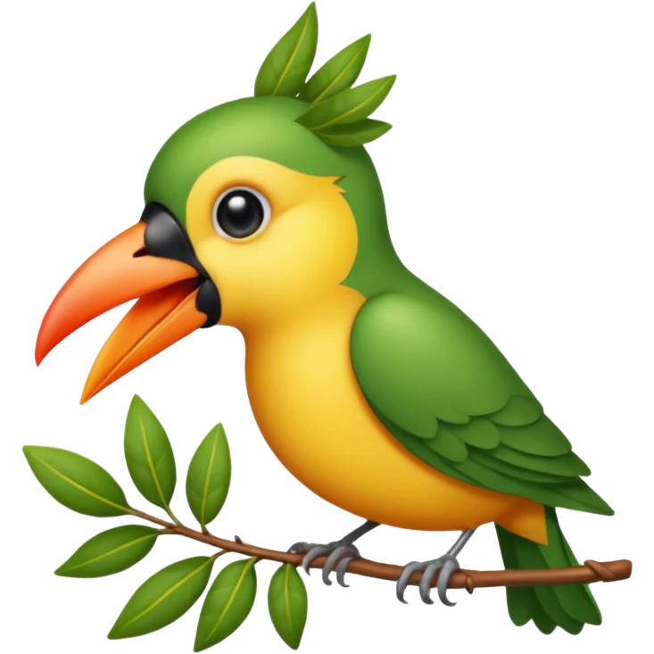 AVE CON LAUREL EN EL PICO emoji