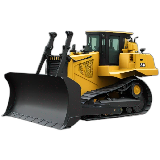 a CATERPILLAR dozer with cowboy hat emoji