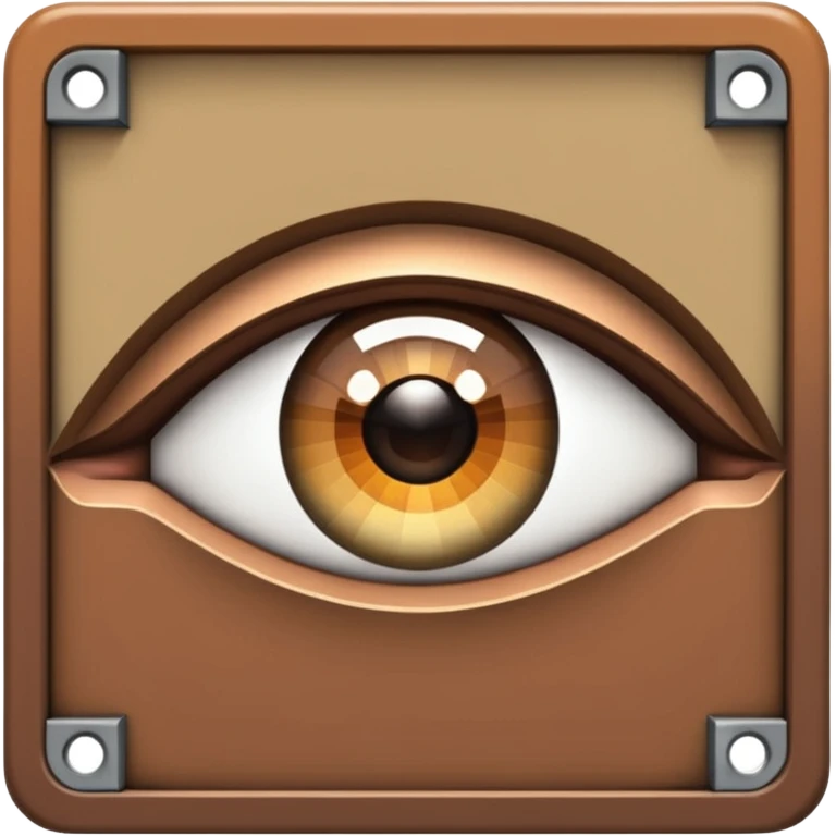Create me a emoji for minecraft themed kinda that has a eye trim with a :no_entry_sign:  over it no like a eye_trim from minecraft emoji