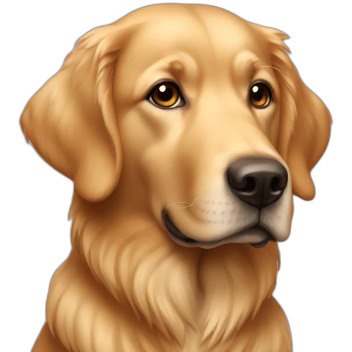 Retriver golden coeur emoji