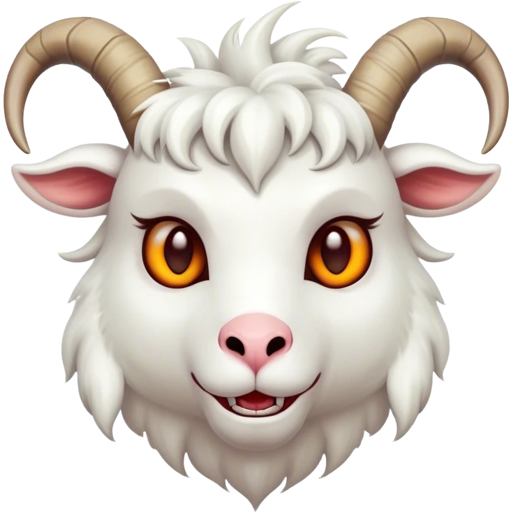 Cute evil goat emoji
