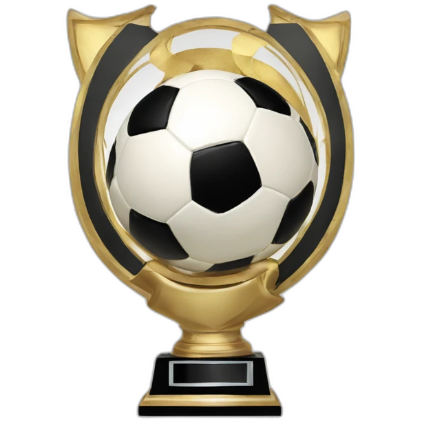 soccer trophy with a “7” sign emoji
