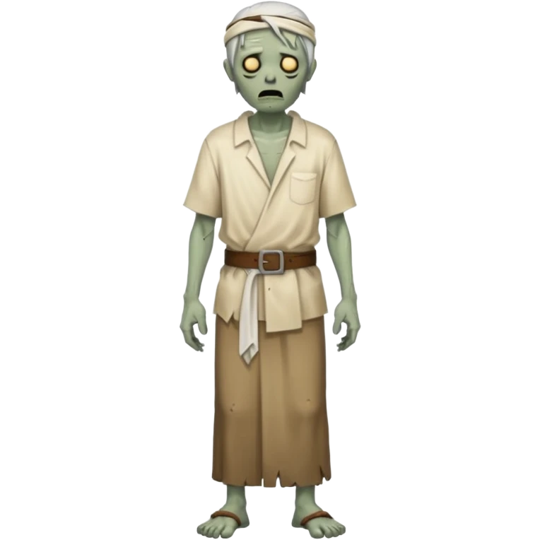 fullbody zombie leper with simple belt and loose shirt from Jesus times emoji
