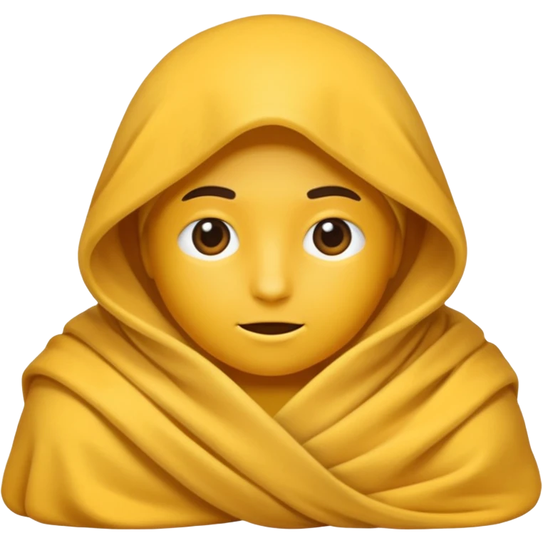 blanketed human emoji