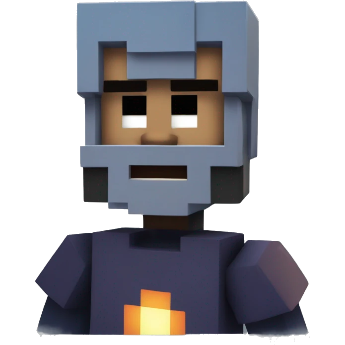 Minecraft player as cosmnaut emoji