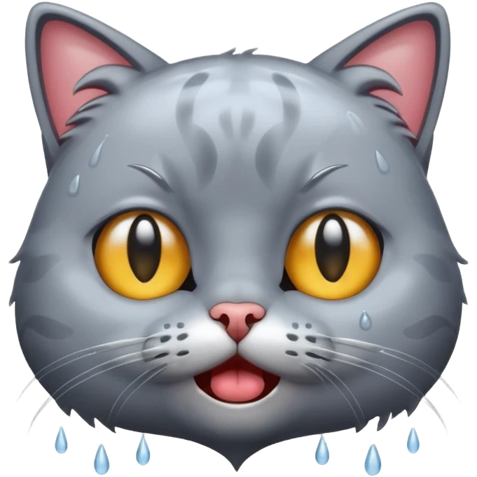 گربه ای که داره گریه می کنه emoji