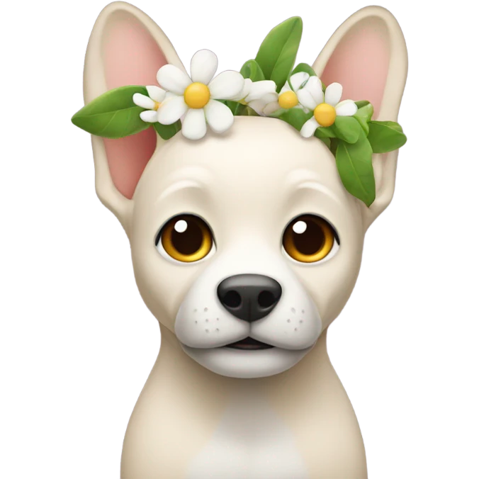 emoji with flower in ear  emoji
