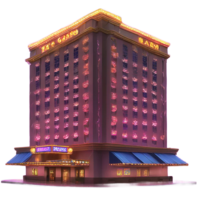 A casino in a storm emoji