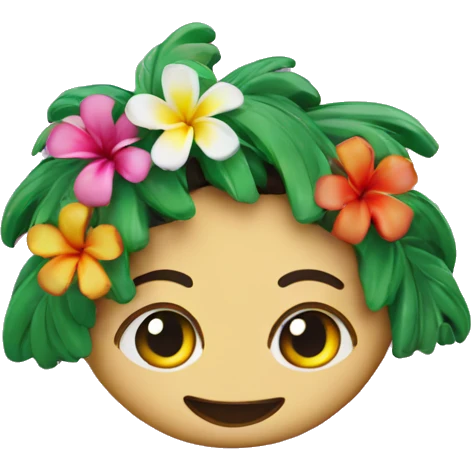 Aloha hair clip  emoji