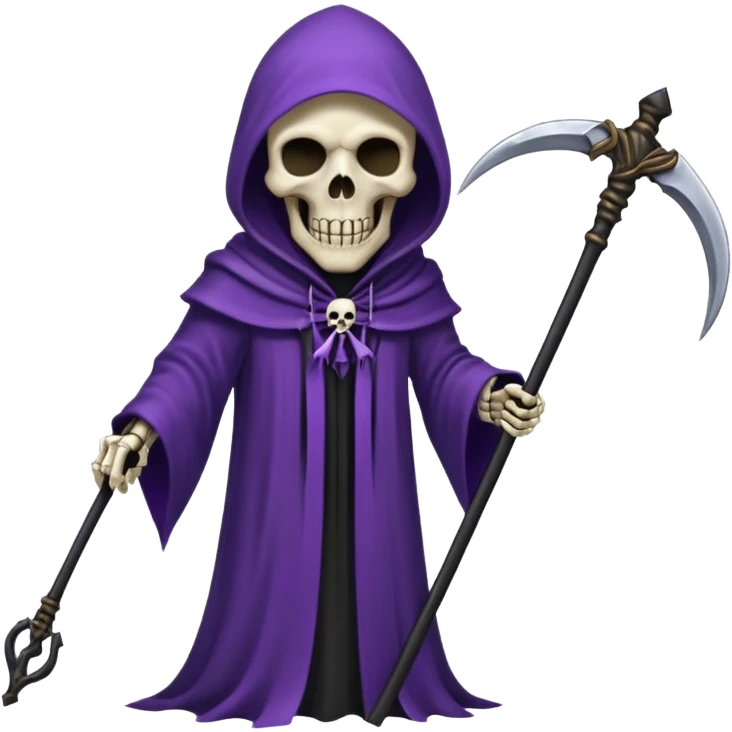 Purple grim reaper emoji