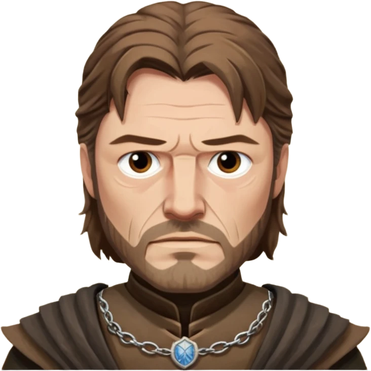 Eddard Stark
from Games of throne character face only front face emoji