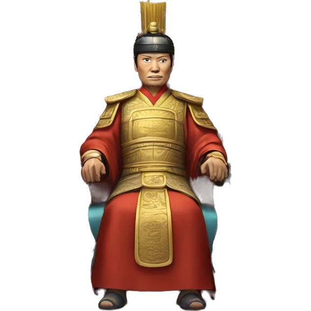 Han dynasty emperor on a throne emoji